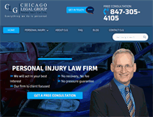 Tablet Screenshot of chicagolegalgroup.com